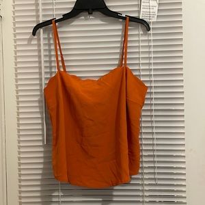 iris orange scalloped tank top!